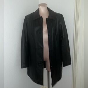 Women’s Kathy Ireland leather coat Large